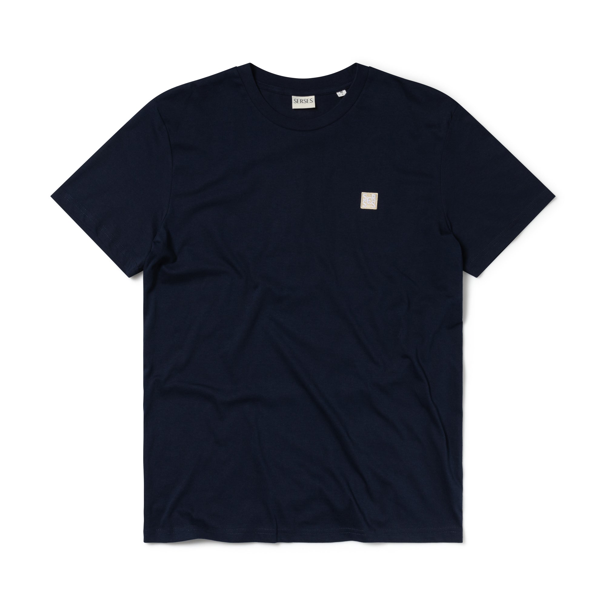 Monogram Organic T-shirt in Oxford Blue